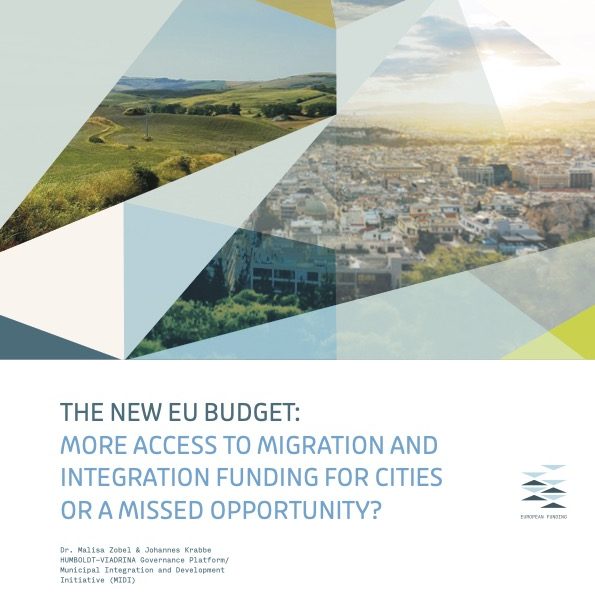 European municipalities take direct responsibility for the reception and integration of migrants and refugees. Yet they are notoriously underfunded and excluded from most EU decisions on asylum and migration policy. This policy brief sheds light on the complexity, effort and prospects of accessing EU funding for reception and integration costs in municipalities. We provide an overview of the different EU funding mechanisms in this area, the basic functioning of the funds and the controversial debates around the current EU budget 2021-2027. Given the persistent shortcomings in terms of access to and participation of municipalities in the programming of funds, we conclude the policy brief with some recommendations.