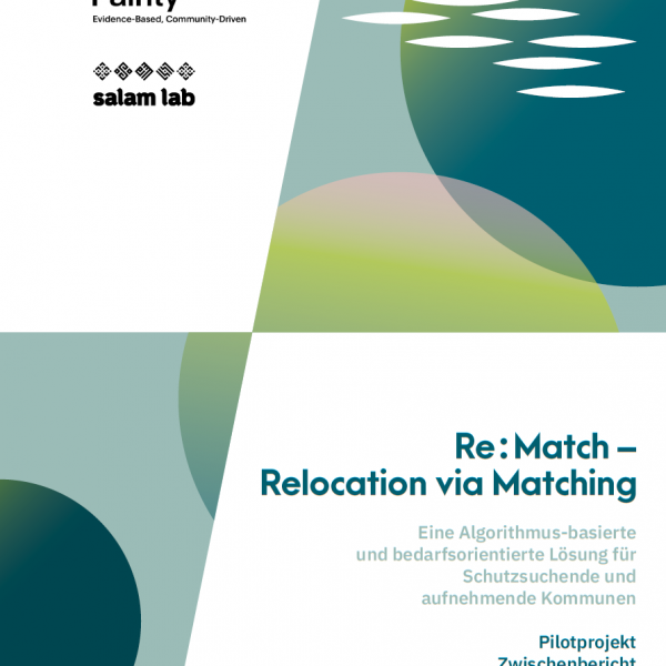 Titelbild des Zwischenbericht zum BGP Pilotprojekt Re:Match - Relocation via Matching